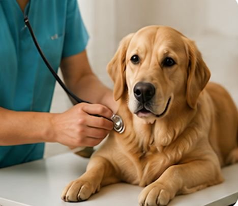 Perro recibiendo atención veterinaria
